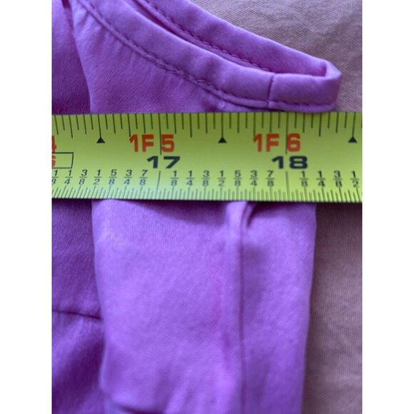 Basler Pink Sleeveless Top Size Medium Silky Pink Shell Pleated Detail - Picture 8 of 8